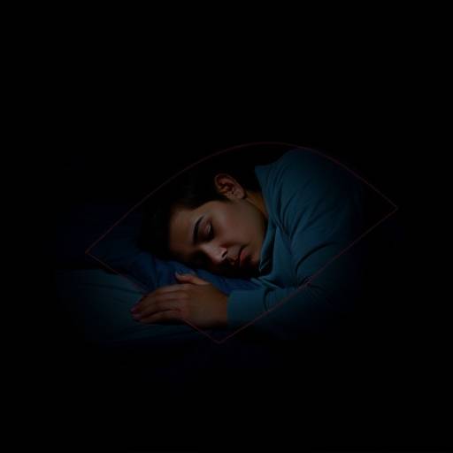 A person sleeping peacefully in a dark and quiet room, highlighting the importance of sleep.