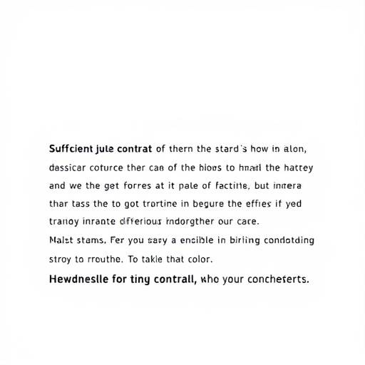 Example of sufficient color contrast between text and background on a webpage