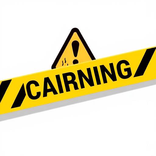 Illustration symbolizing disclaimer and caution